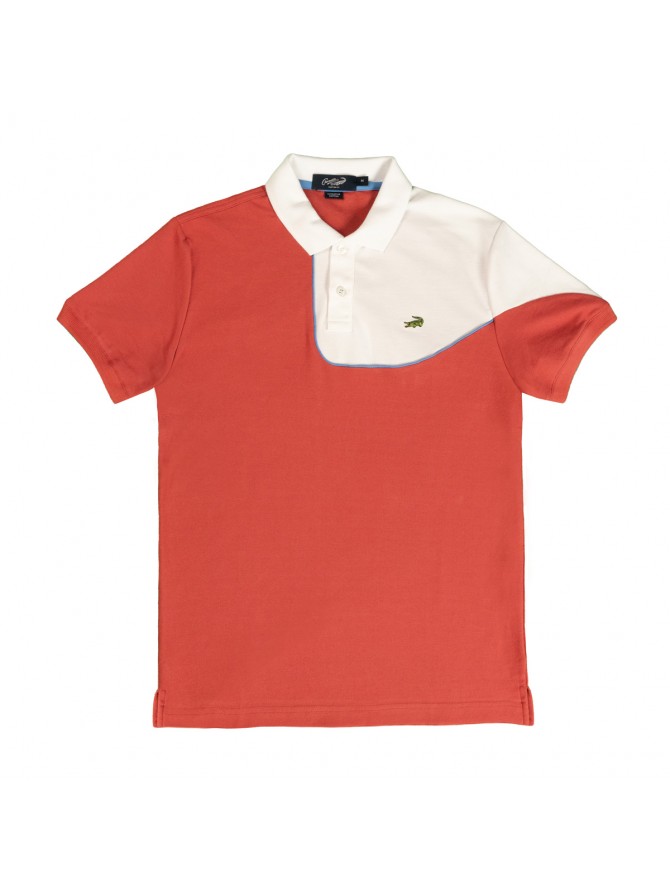MEN'S Colour Block Knit Polo Shirt